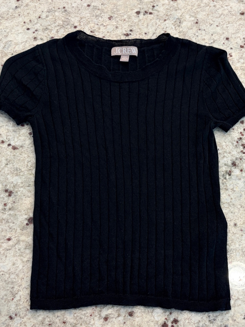 JCrew Silk-blend Cropped T-shirt XXS